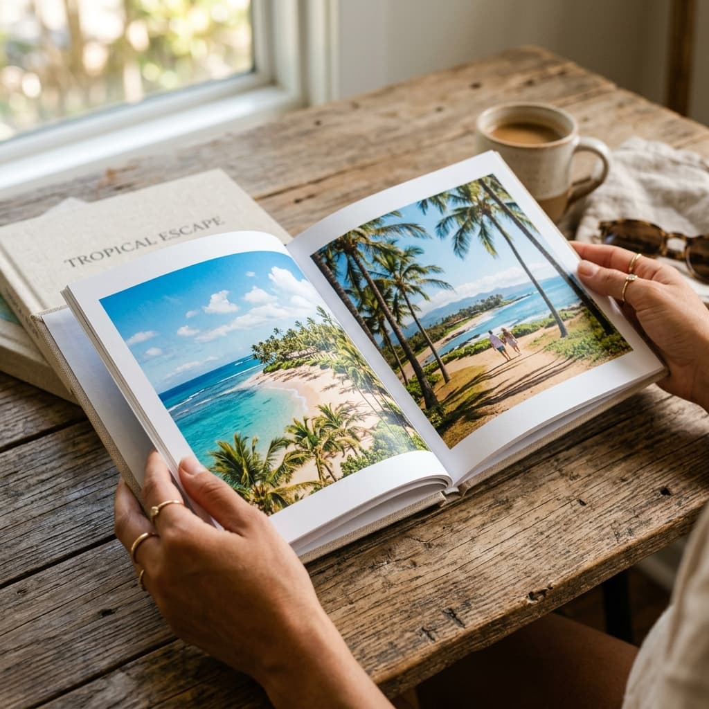 Mykonos magic, printed. 🇬🇷✨ Your summer memories belong on a real coffee table.